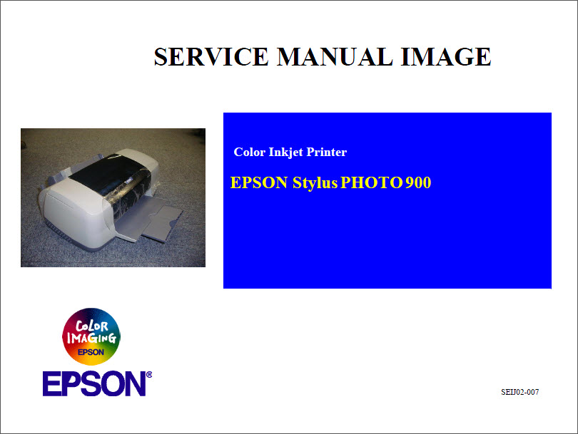EPSON 900 Service Manual-1